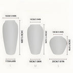 Vaso de flores de cerâmica moteado branco retrô elegante - Design requintado cria uma atmosfera elegante, adequado para várias flores, textura moteada exclusiva adiciona beleza clássica, perfeito para decorar espaços em casa ou no escritório