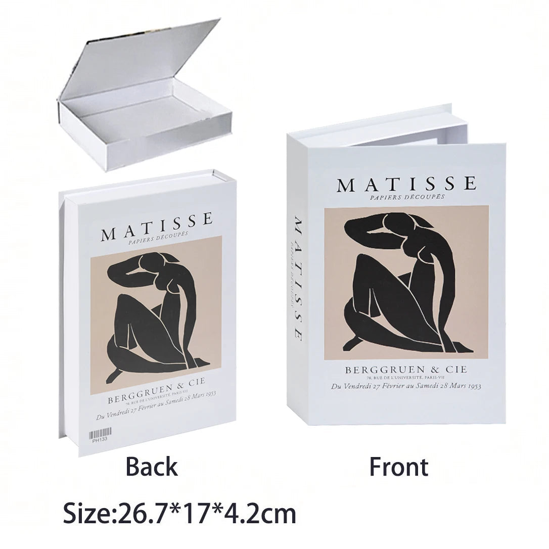 Caixa Decorativa de Livros Falsos com Fecho Magnético