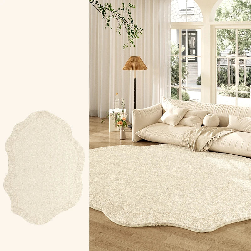 Tapete Creme Francês Irregular para Sala