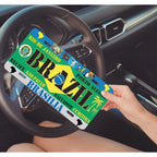 Sinal de placa de alumínio - Tema Brasil, Decoração de carro retrô, Design Rio de Janeiro e Brasilia, Casa divertida, Bar, Café ou Ga