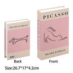 Caixa Decorativa de Livros Falsos com Fecho Magnético