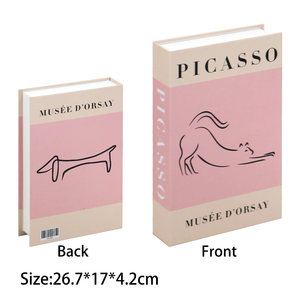 Caixa Decorativa de Livros Falsos com Fecho Magnético