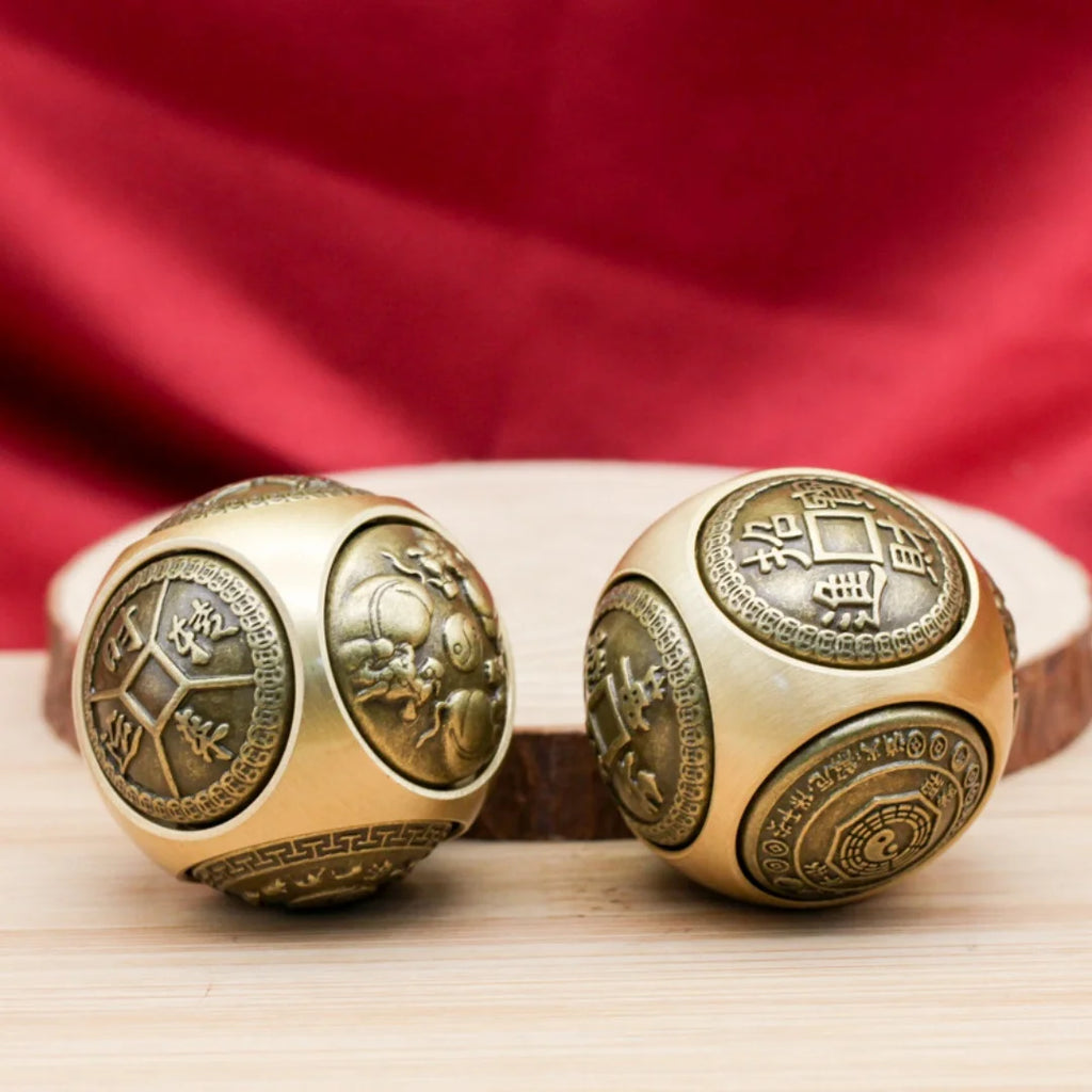 Spinner Decorativo Moeda Chinesa em Cobre