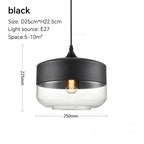 Luminária Pendente de Vidro Nordic Modern