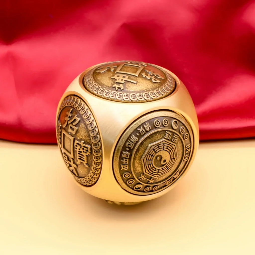 Spinner Decorativo Moeda Chinesa em Cobre