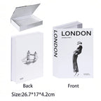 Caixa Decorativa de Livros Falsos com Fecho Magnético