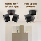 LED Spotlights 3 Color Change Room Decor Lamp Foldable Downlight 220v Home Ceiling Lamp for Kitchen Bedroom Living Room Led Spot