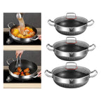 316 Stock Pot Pan Stainless Steel Frying Pan Food Grade Non Stick Pan Honeycomb Pot Bottom Induction Cooker Gas Stove General