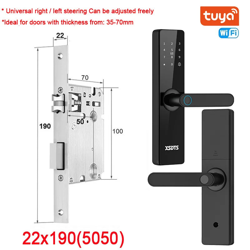Fechadura Inteligente Biométrica Tuya WiFi