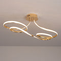 Tcy 75cm moderno regulável led luz de teto 28w ouro/cromo/preto para quarto cozinha luminária com controle remoto