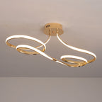 Tcy 75cm moderno regulável led luz de teto 28w ouro/cromo/preto para quarto cozinha luminária com controle remoto