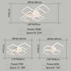 Luminárias de teto modernas com LED NEO Gleam para sala de estar, quarto, escritório, AC90-260V, luminárias de teto internas com LED.