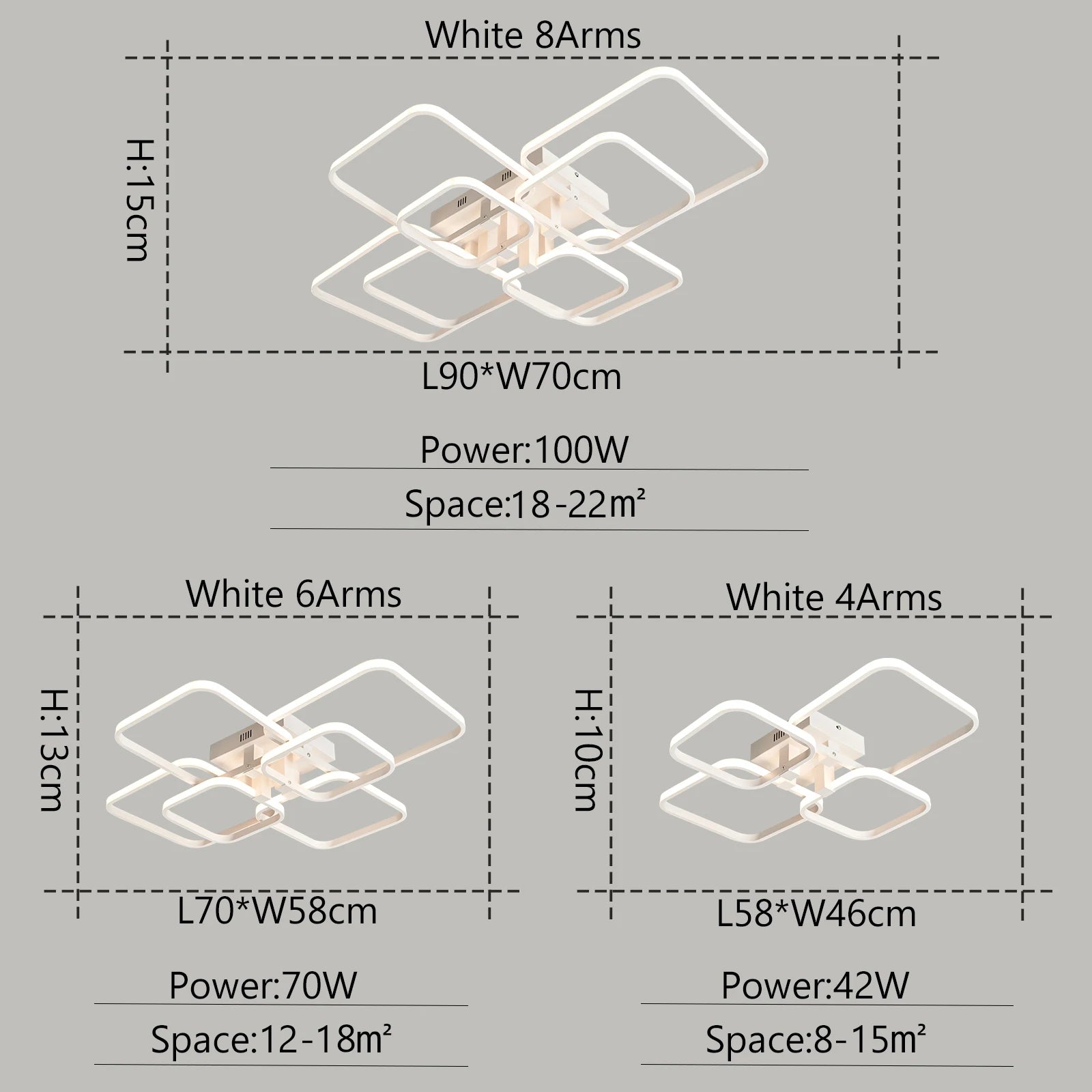 Luminárias de teto modernas com LED NEO Gleam para sala de estar, quarto, escritório, AC90-260V, luminárias de teto internas com LED.