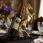 Porta-Vinho Cavalo Decorativo em Resina