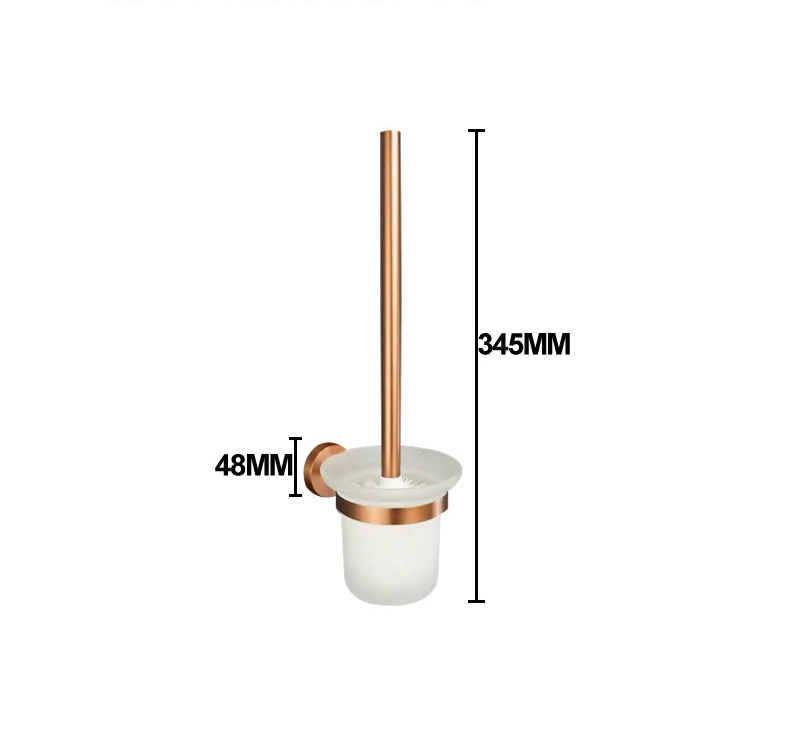 Conjunto de Acessórios para Banheiro em Aço Inoxidável Rose Gold