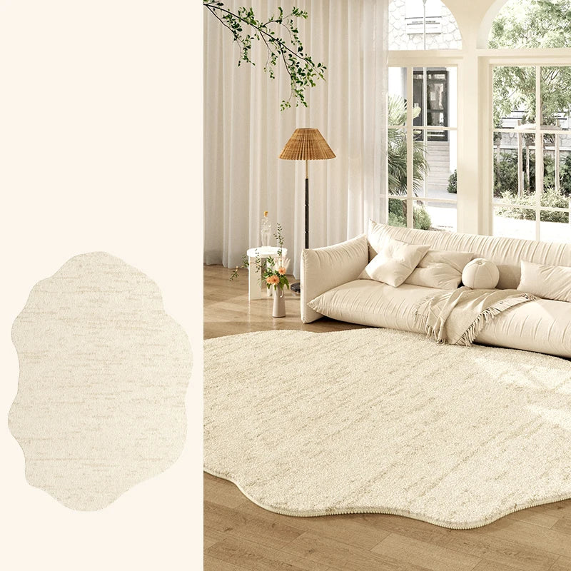 Tapete Creme Francês Irregular para Sala
