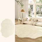 Tapete Creme Francês Irregular para Sala