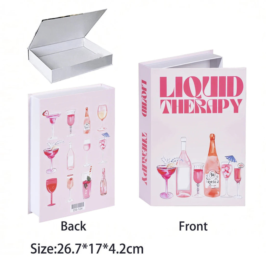 Caixa Decorativa de Livros Falsos com Fecho Magnético