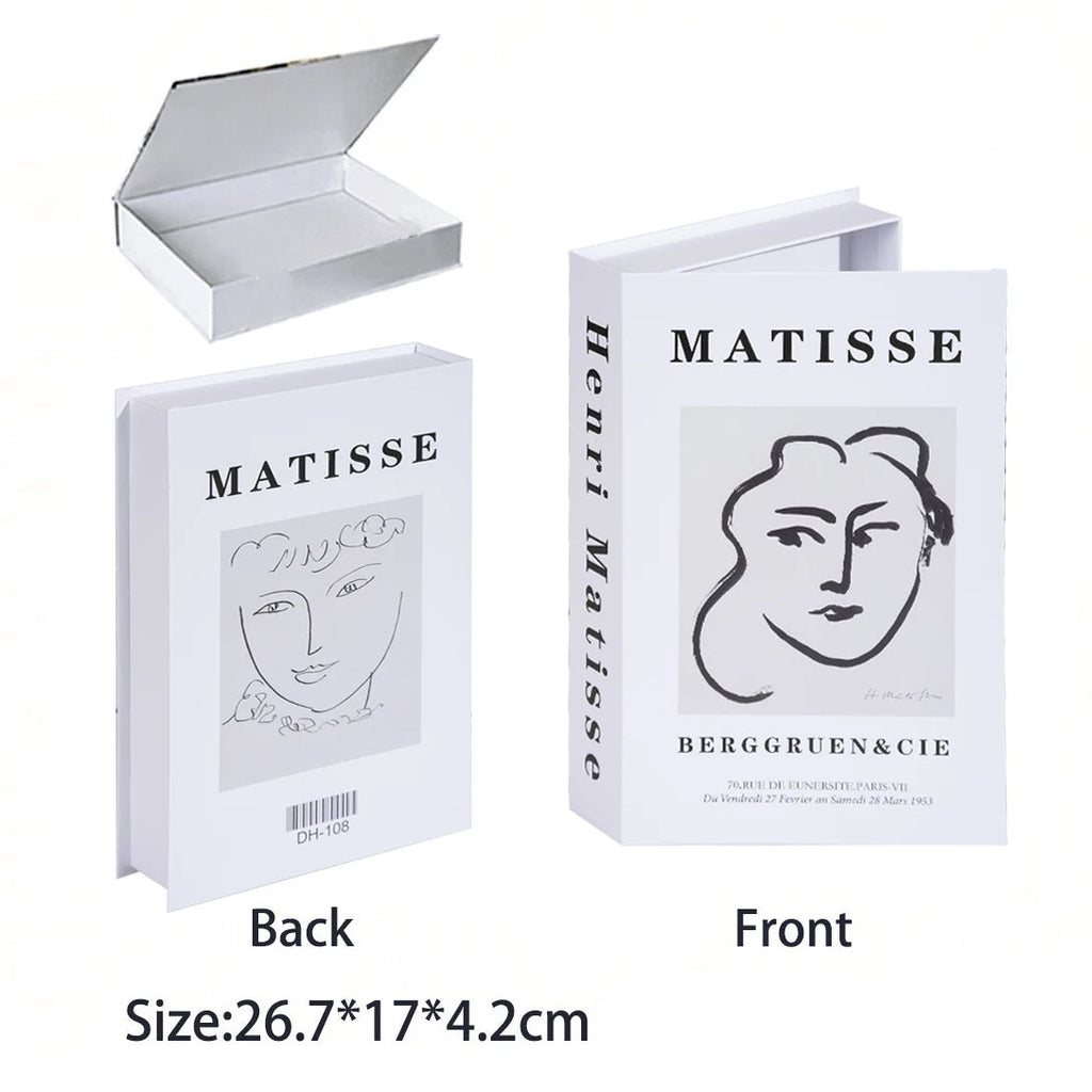 Caixa Decorativa de Livros Falsos com Fecho Magnético