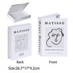 Caixa Decorativa de Livros Falsos com Fecho Magnético