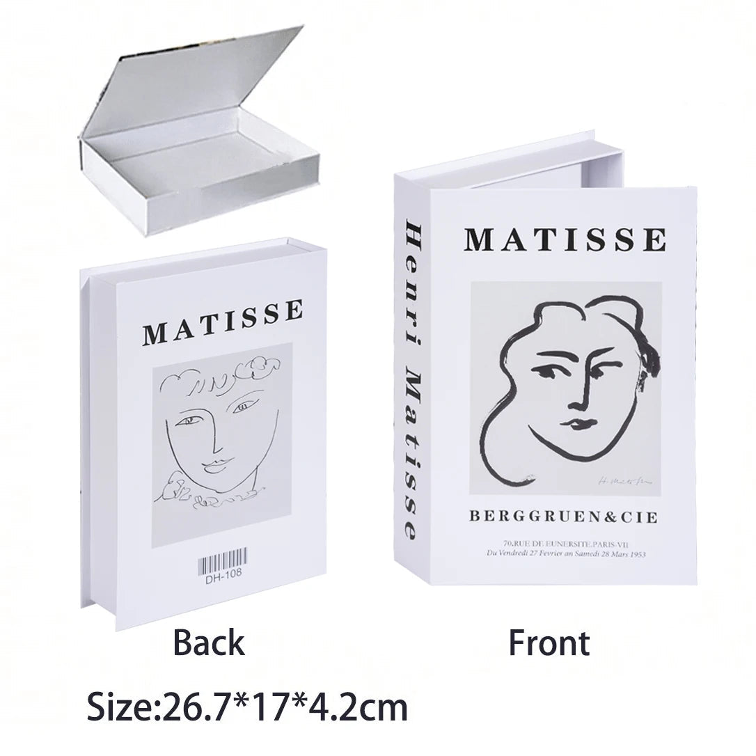 Caixa Decorativa de Livros Falsos com Fecho Magnético