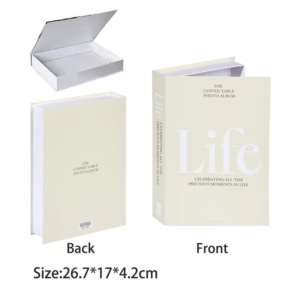 Caixa Decorativa de Livros Falsos com Fecho Magnético