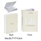 Caixa Decorativa de Livros Falsos com Fecho Magnético