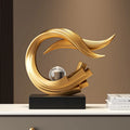 Ornamento Decorativo de Água e Vento para Casa, Estatueta para Sala de Estar, Escritório, Entrada, Armário de TV, Armário de Vinho, Decoração Artística para Mesa, Presente