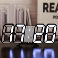Relógio Digital 3D LED com Modo Noturno