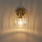 Nórdico Latão Lâmpada De Parede De Vidro, Luz Simples Moderna, Luxo Japonês Retro Cabeceira, Sala Quarto e Espelho Do Banheiro