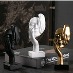 Resina Abstrata Estátua Desktop Ornamentos, Escultura Estatuetas, Luz Nórdica, Arte de Luxo Artesanato, Escritório Home Decor, Cara Caráter
