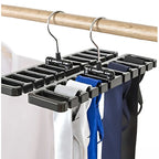1-12 pçs multifuncional cinto organizador pendurado gravata rack cinto cabide roupas rack organizador gravata rack casa armário organizador