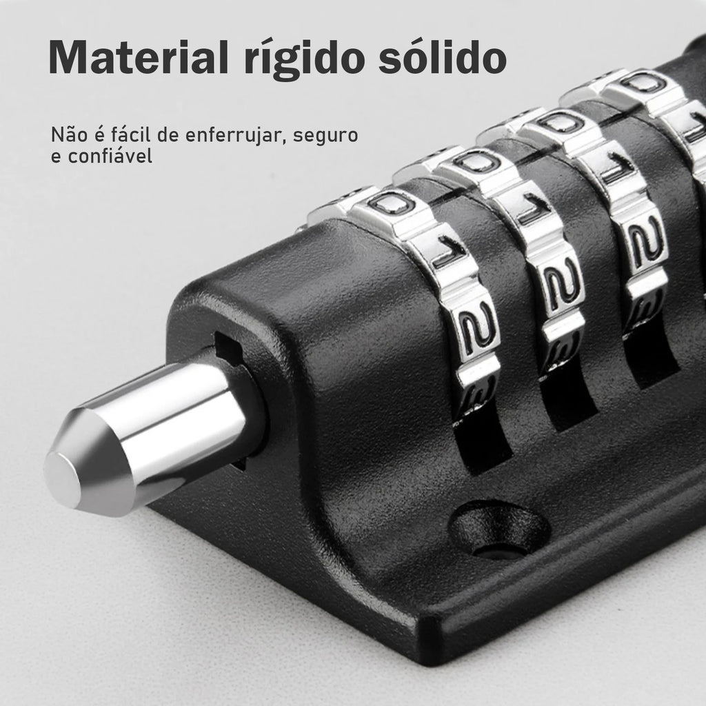 Fechadura Senha Portas Janelas Trava Lateral Para Porta，Anti-Roubo Metal Porta Trava，Cadeado Dígito，Combinação trava grande