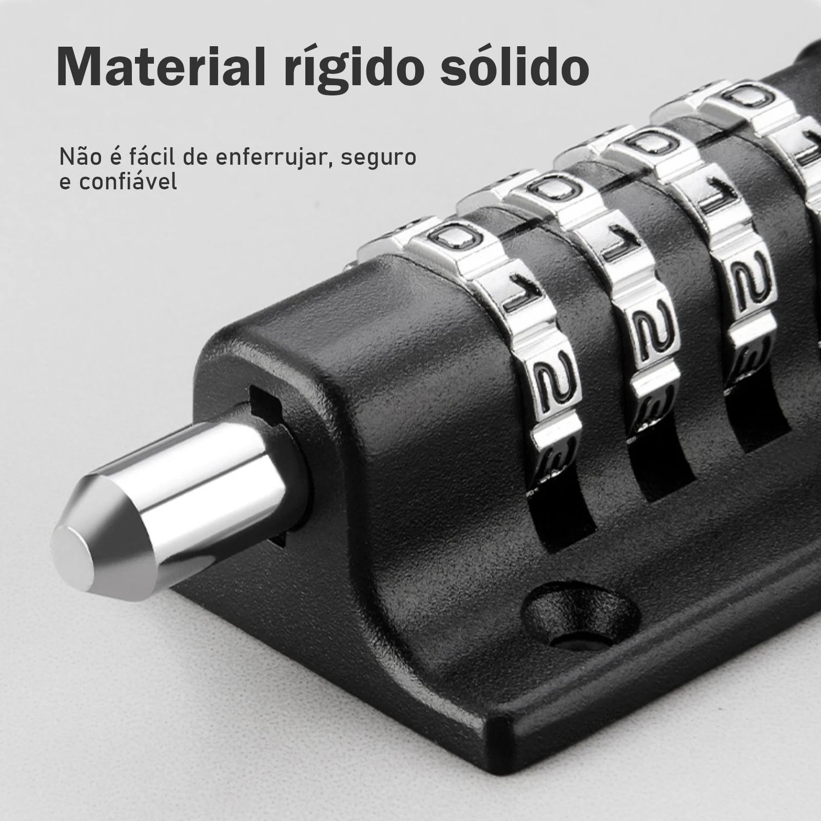 Fechadura Senha Portas Janelas Trava Lateral Para Porta，Anti-Roubo Metal Porta Trava，Cadeado Dígito，Combinação trava grande