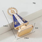 Oração para a cruz das estatuetas de liga de zinco, estatuetas de oração decoração do quarto acessórios do quarto decoração de casa