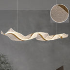 Lustre LED Ondulado Moderno