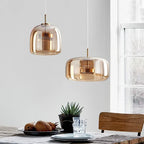 Nordic LED Glass Pendant Light Simple Modern Restaurant Bar Counter Coffee Shop Bedside Interior Decoration Lighting Fixtures