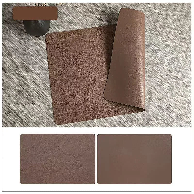 Conjunto de Jogos Americanos de Couro PU