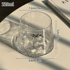 Copo de Vidro Borossilicato com Design 3D de Montanha
