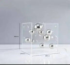 Decoração Moderna em Acrílico com Esferas Flutuantes