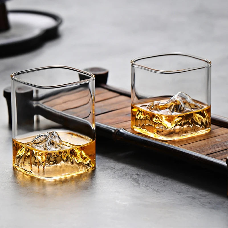 Copo de Vidro Transparente para Whisky, Café, Leite, Vinho, Suco e Água - 1/2/4 Peças - Utensílios de Cozinha e Bar