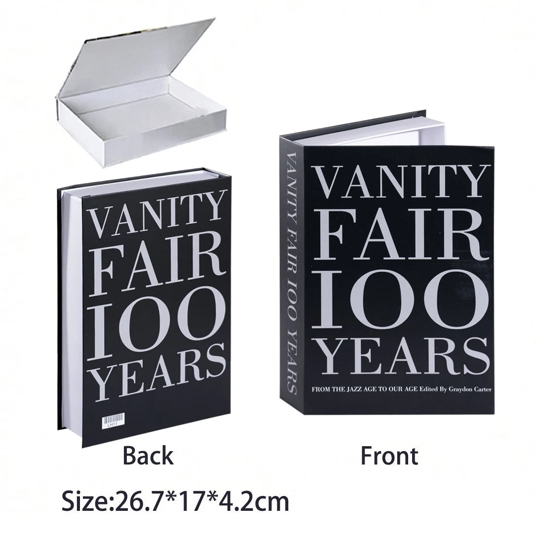 Caixa Decorativa de Livros Falsos com Fecho Magnético