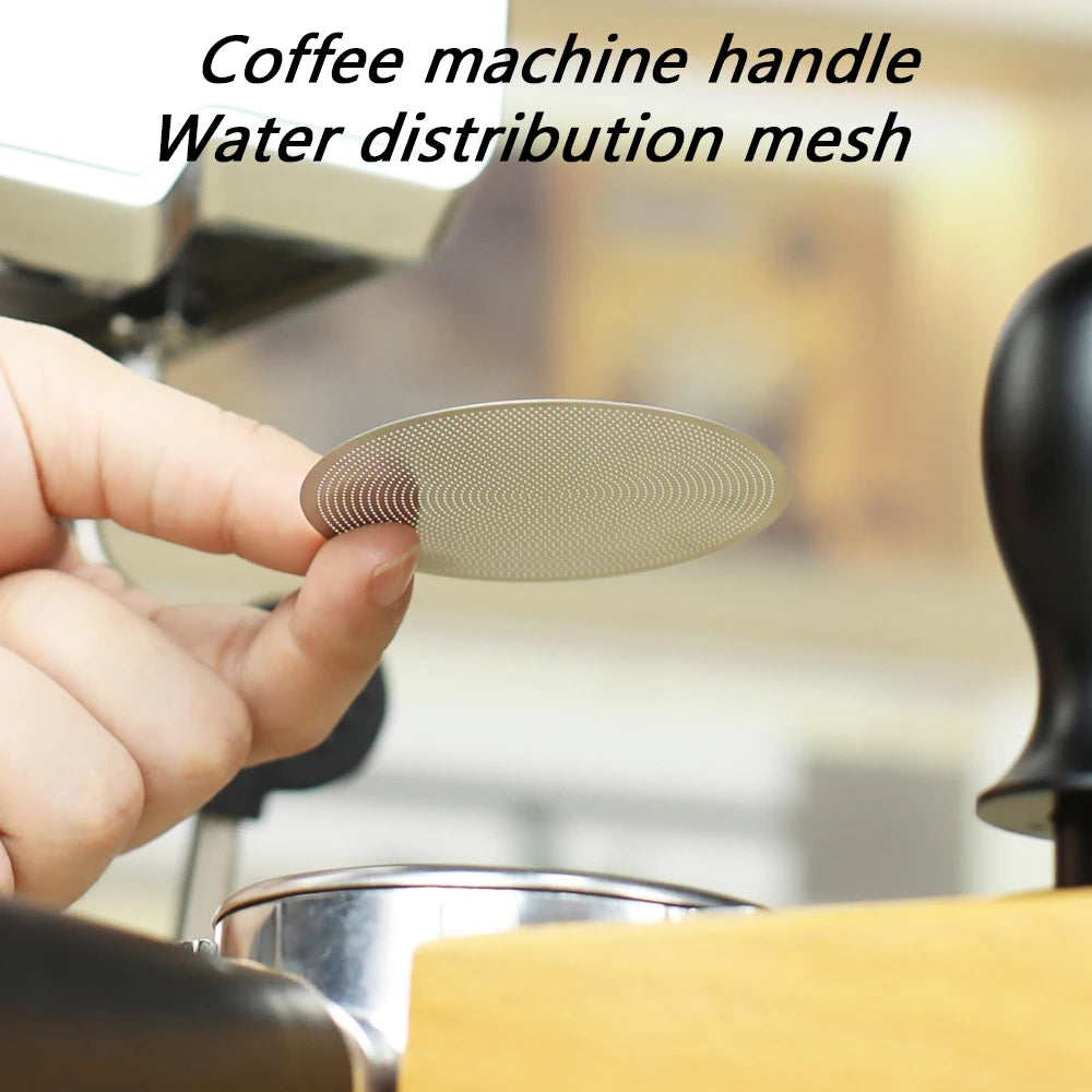 Single layer secondary water distribution network stainless steel coffee machine handle filter, smooth, sturdy, durable and easy