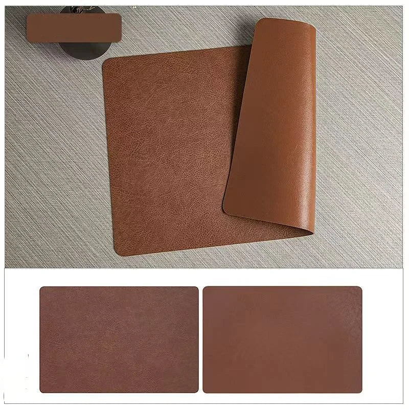 Conjunto de Jogos Americanos de Couro PU