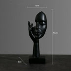 Estátua Abstrata de Resina para Decoração Elegante