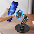Suporte Magnético Rotativo 360 °   Suporte Ajustável Universal para Telas de 4.7-6.8'' para Celulares, Acessório de Metal para Smartphone