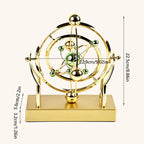 Máquina de movimento perpétuo de pêndulo de órbita celestial, decoração de mesa de arte cinética, modelo de astronomia para escritório doméstico, escultura rotativa