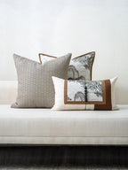 Xipin New Chinese Sle Modern Sofa Pillow Mountain Water Lacape Painting Lightweight Luxury Combination Folk Home Pillow