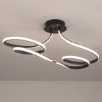 Tcy 75cm moderno regulável led luz de teto 28w ouro/cromo/preto para quarto cozinha luminária com controle remoto
