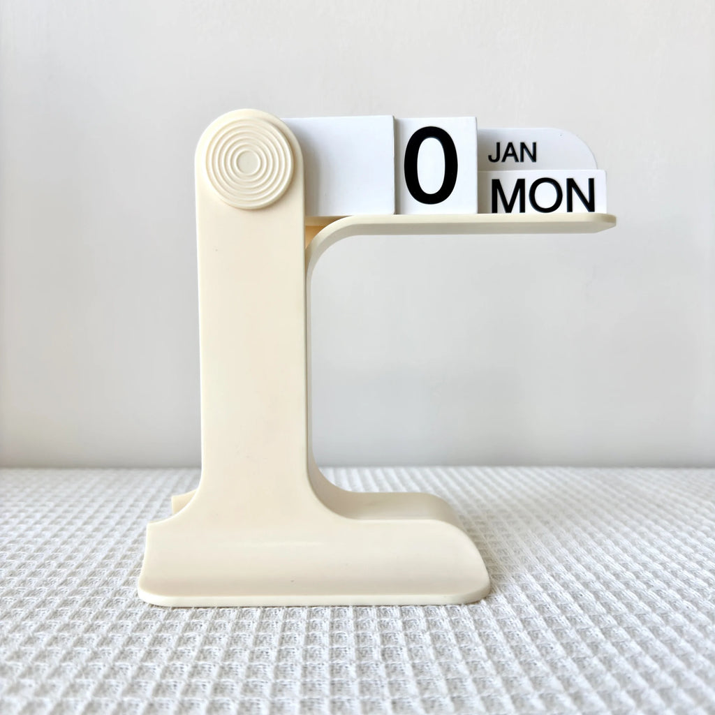 Calendário Permanente Minimalista de Mesa